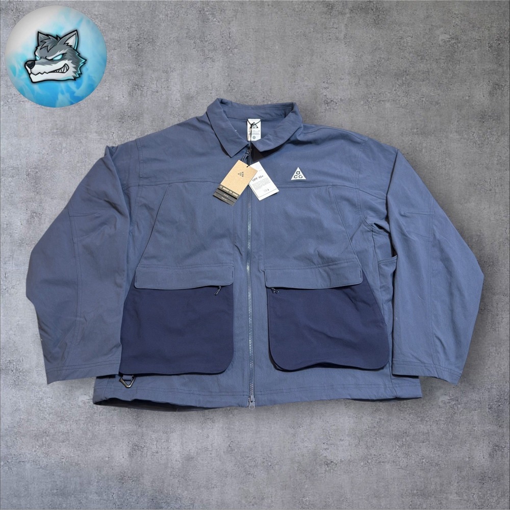 Nike ACG Smith Summit UV Water Repel Jacket Mens Size XL Blue HV0598-437 $225